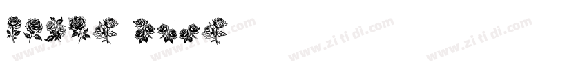 white rose字体转换